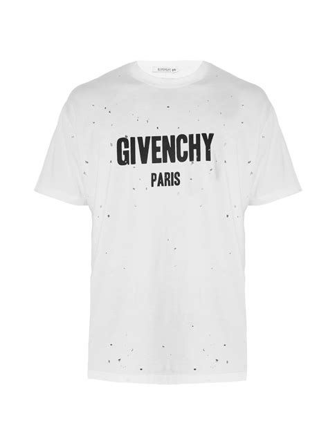 tee shirt givenchy blanc|givenchy graphic crewneck t shirt.